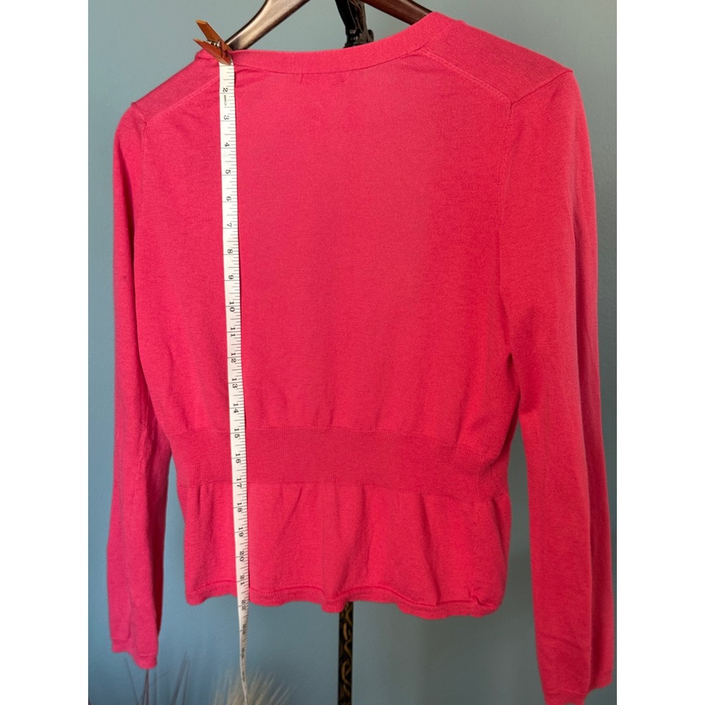 Gap Pink Silk Blend Cardigan | Knit Sweater | Lightweight Feminine Fit | Size M